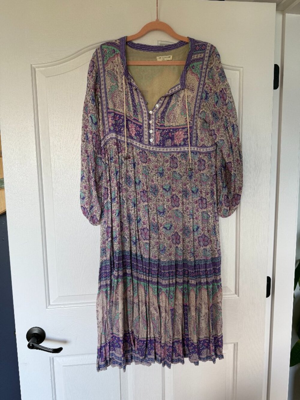 EUC Spell Poinciana Lilac Midi Dress - Size S - Picture 3 of 4